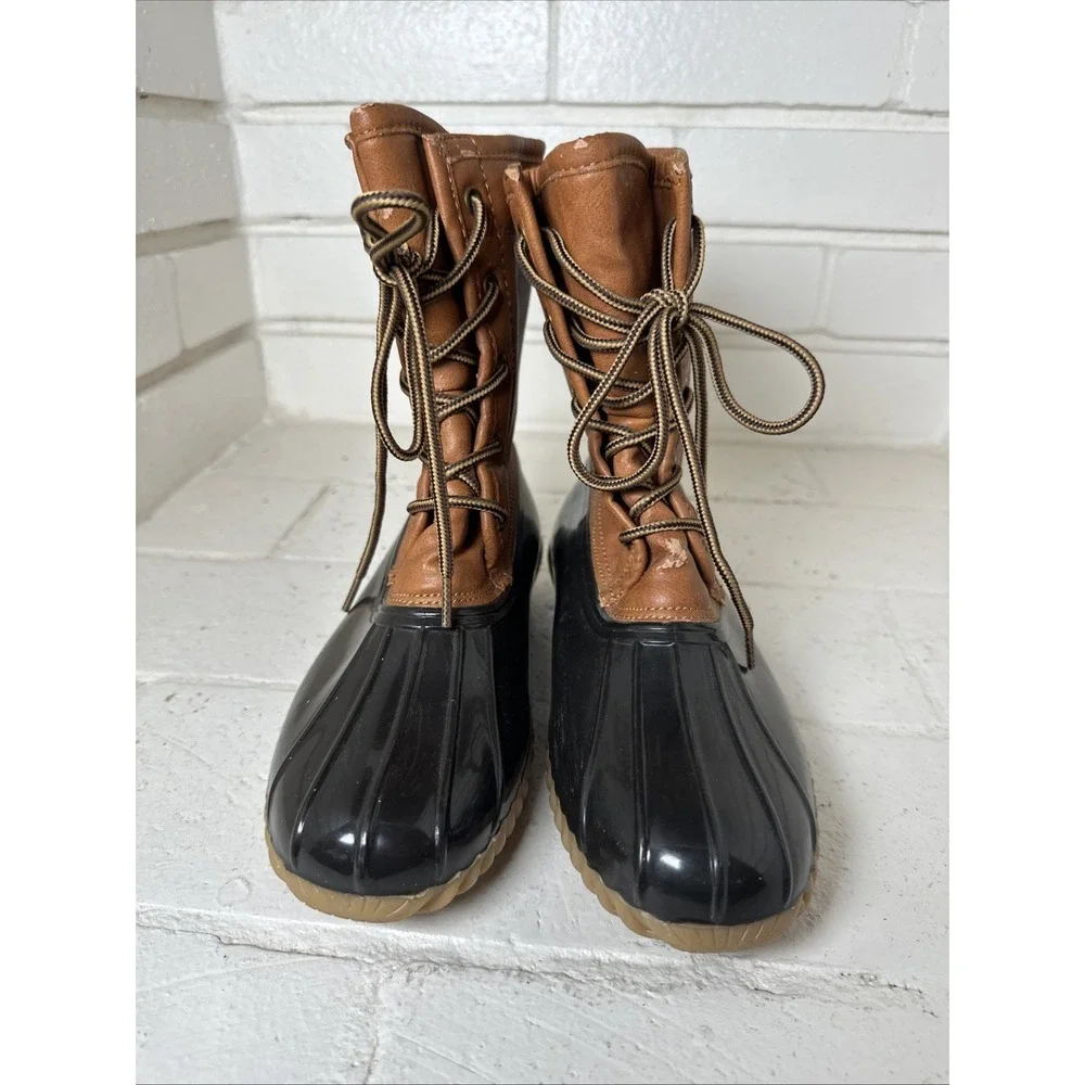 Sports Women's The Original Duck Boot 6.5M Brown Arianna Rain Outdoor Classic